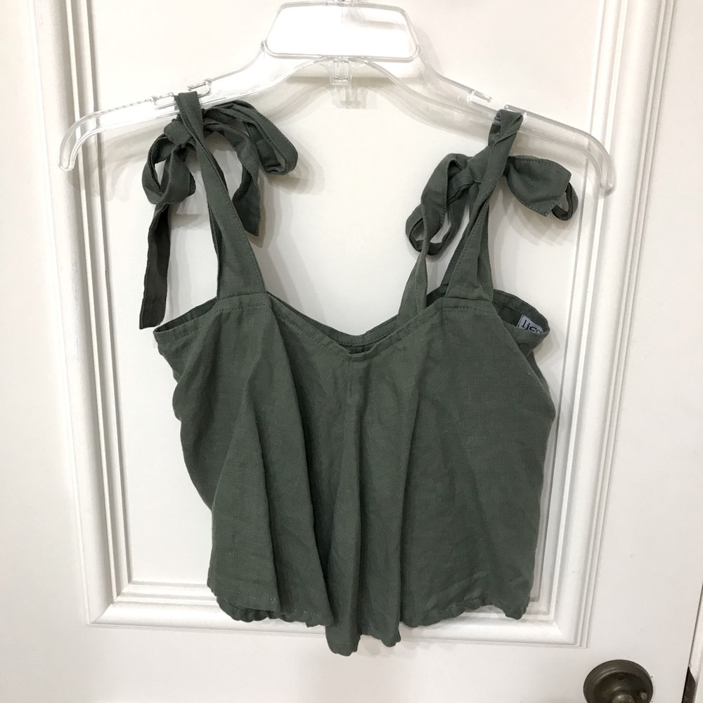 LJCDesigns Linen Crop Top XS